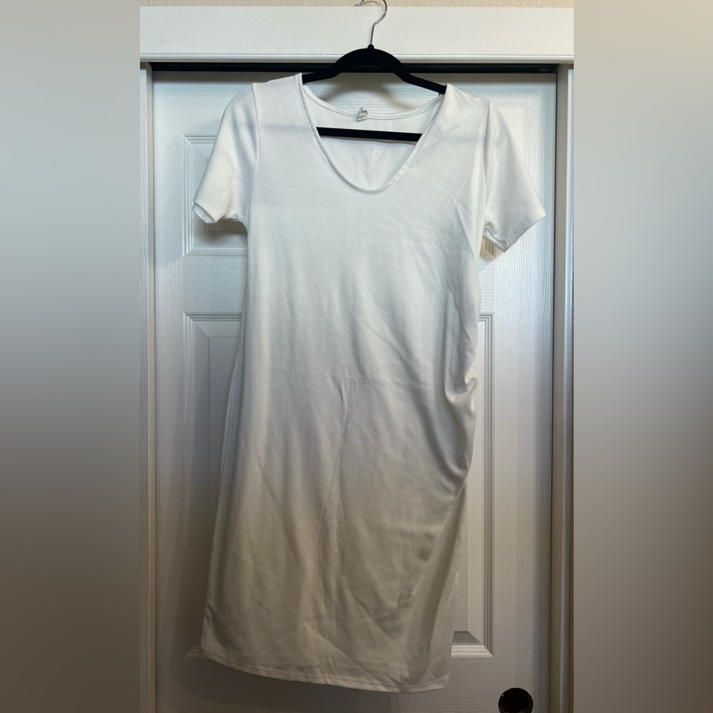 Pinkblush maternity White Short Sleeve dress
